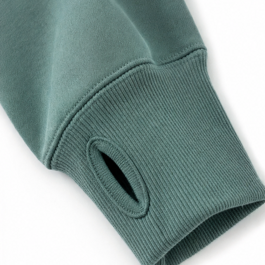 Cozelle – Thumbhole Sleeve Side-Slit Loungewear Set