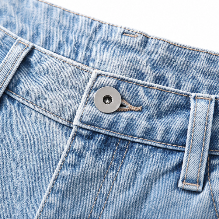 Longline Denim – High-Waisted Wide-Leg Jeans