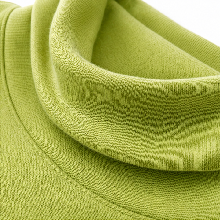 Draperly – Asymmetric Cowl Neck Button Sweatshirt