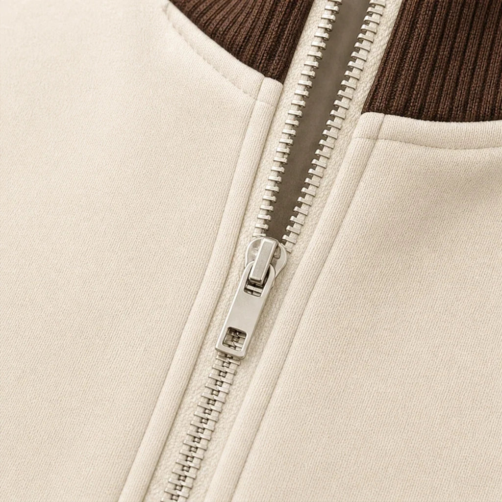 Rally Rib – Cropped Bomber And Striped Wide-Leg Pants Set