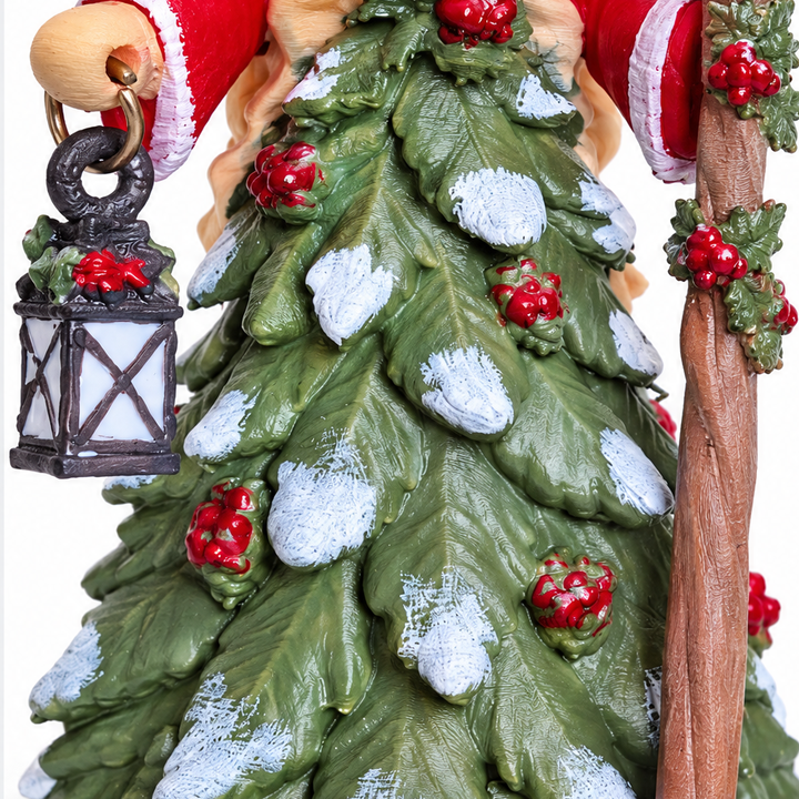 Enchantwood – Pine-Textured Witch Hat Holiday Figurine