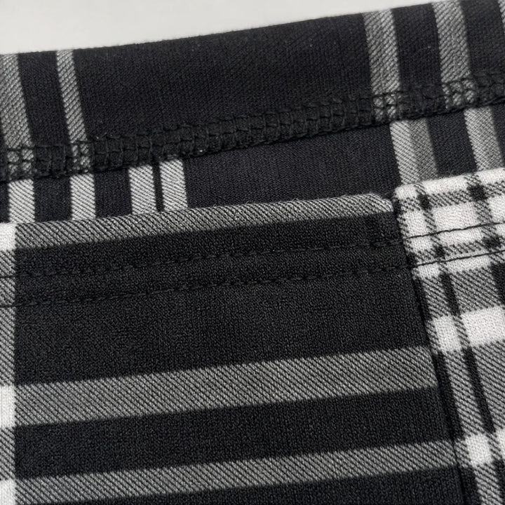Warmelle – High Waisted Plaid Stretch Leggings