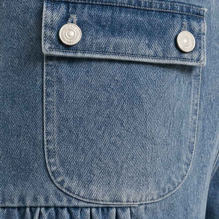 Barrelune – Tie-Hem Curved Barrel Leg Jeans