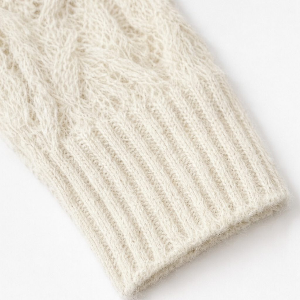 Sailmara – Sailor Collar Crochet Knit Cardigan