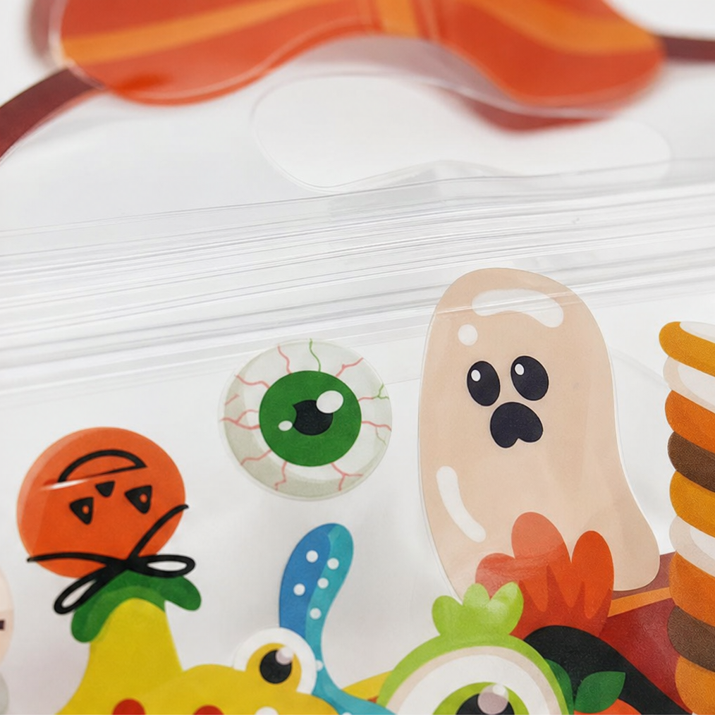 Glowkin – Transparent Zippered Pumpkin Favor Bags (30-pack)