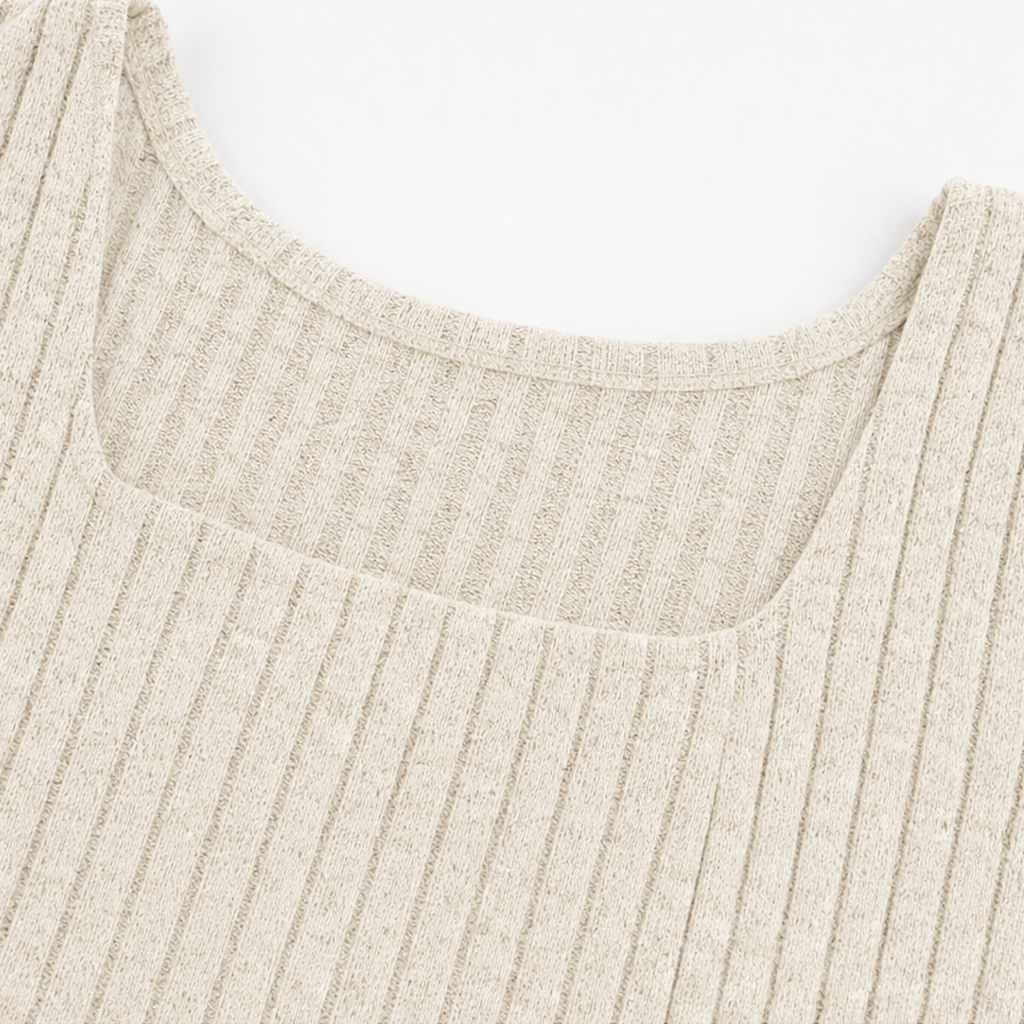 Bellora – Square Neck Ribbed Babydoll Dress