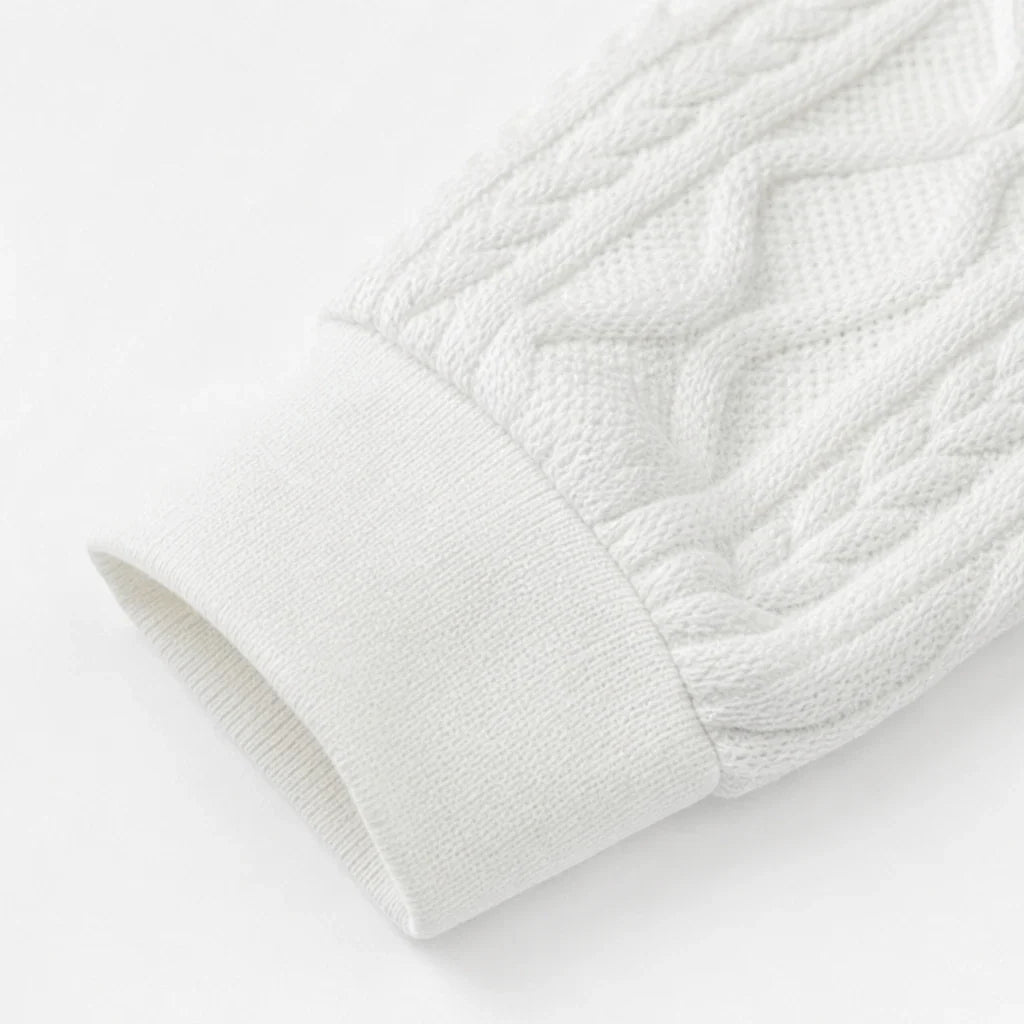 Cablea – Cable-Knit Sweater And Jogger Set