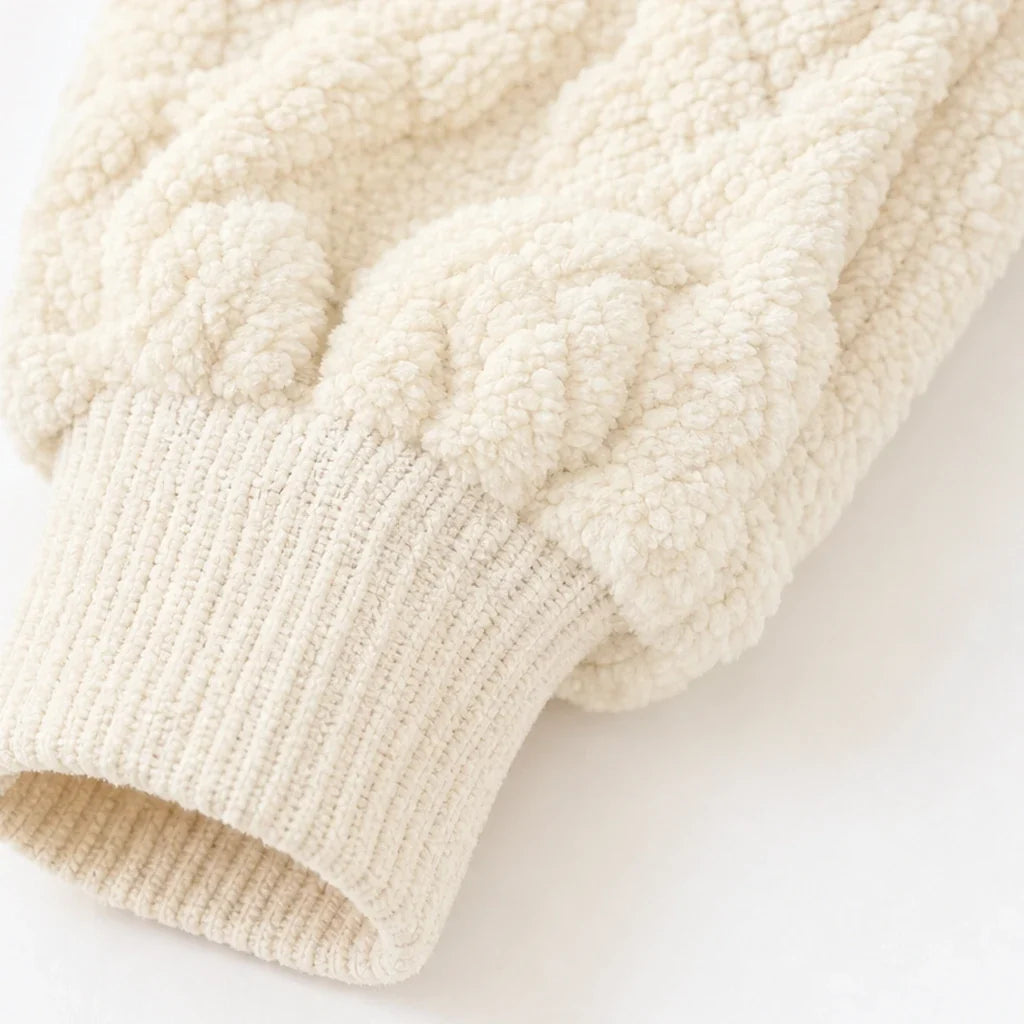 Emberelle – Embossed Plush Tracksuit Set
