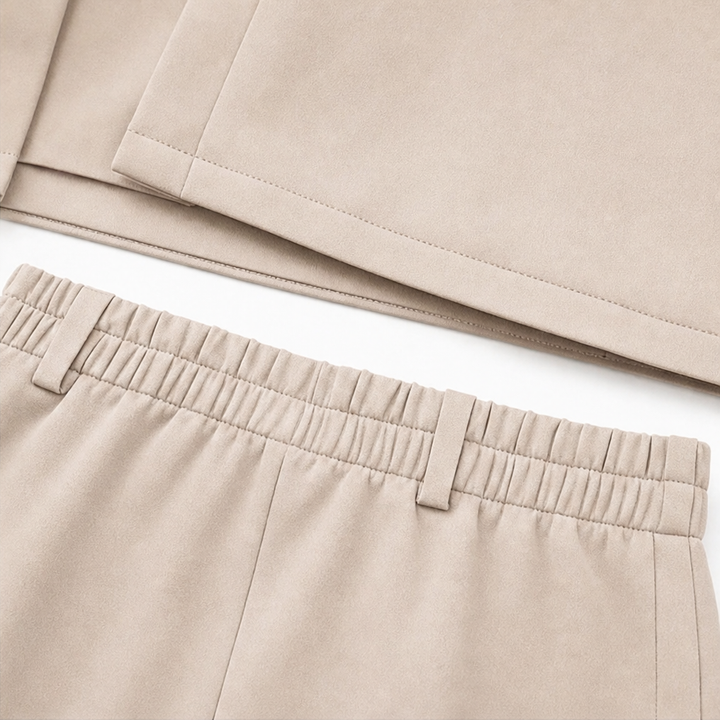 Tayloret – Cropped Utility Jacket And Pencil Skirt Set