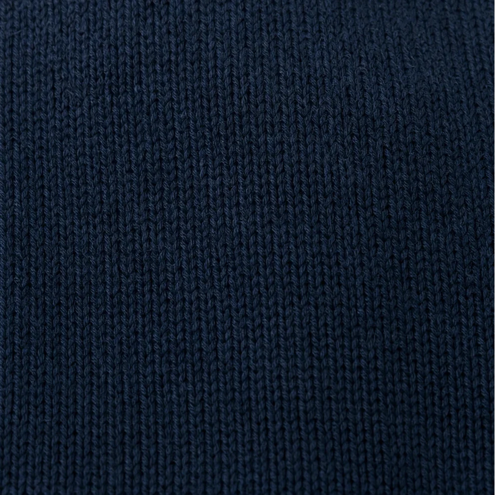 Lacewell – Scalloped Lace-Trim Mock-Neck Knit Sweater