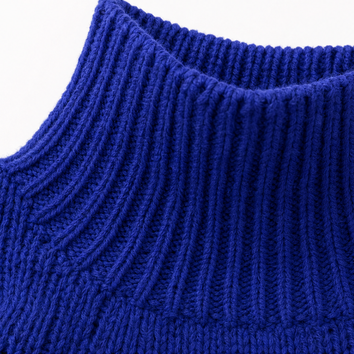 Cozette – Braided Cable-Knit Turtleneck Sweater