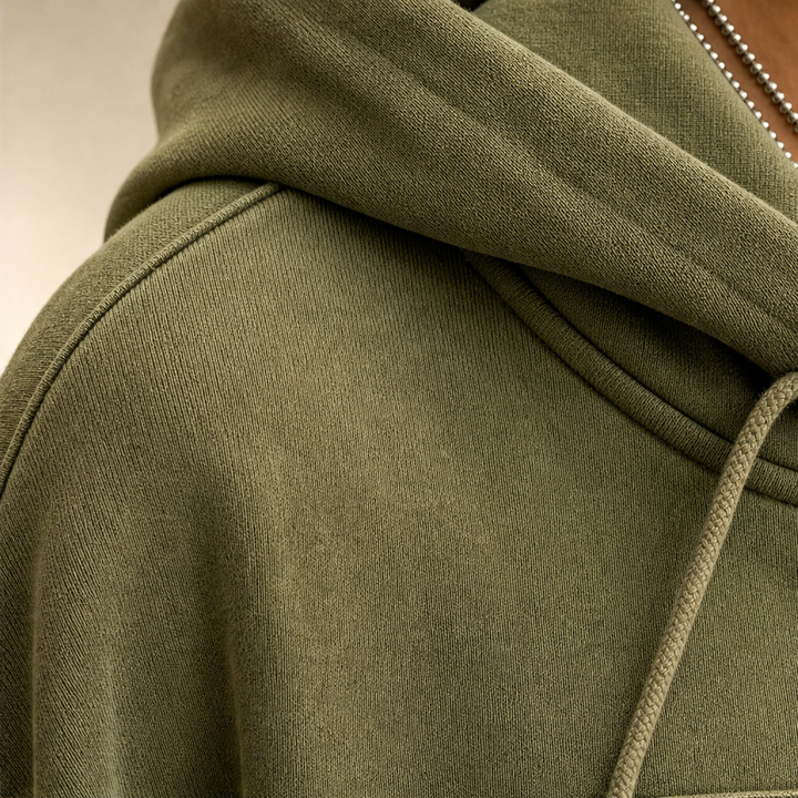 Fieldcrest – Silver Button Military-Style Hoodie