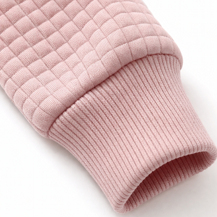 Wearbella – Quilted Structured-Collar Zip Sweater