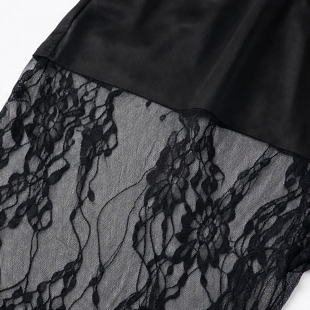 Sheerline – Floral Lace Sheer-Overlay Leggings