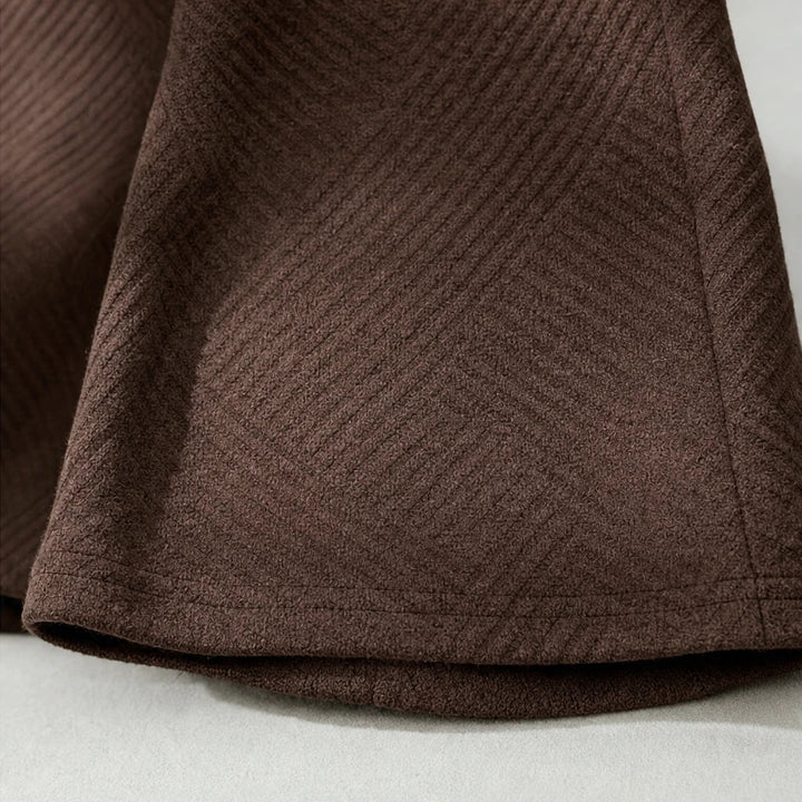 Polora – Knitted Polo Top And Wide-Leg Trouser Set