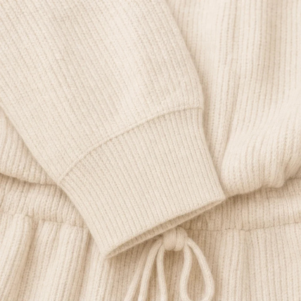 Ribelle – Ribbed Double-Knit Sweater And Wide-Leg Pants Set