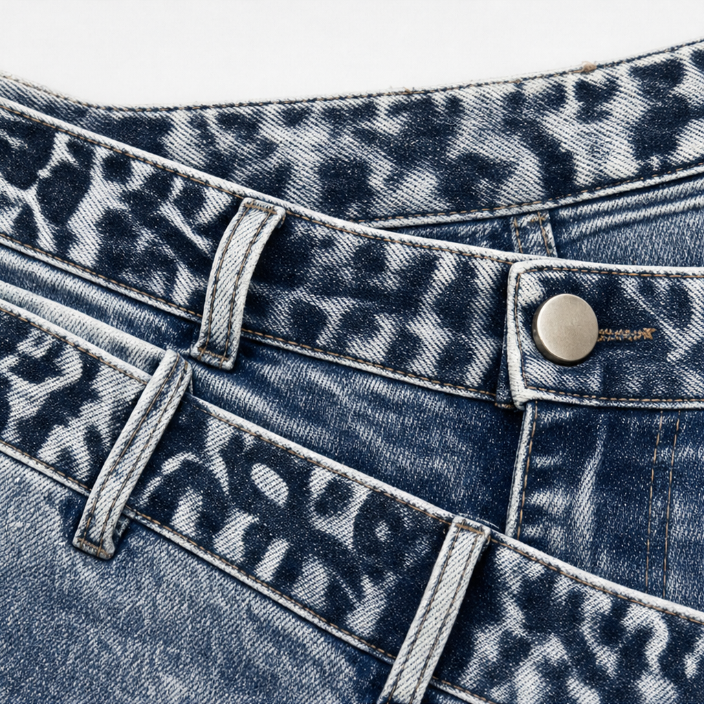Wearlyn – Asymmetric Wrap-Waist Wide-Leg Jeans