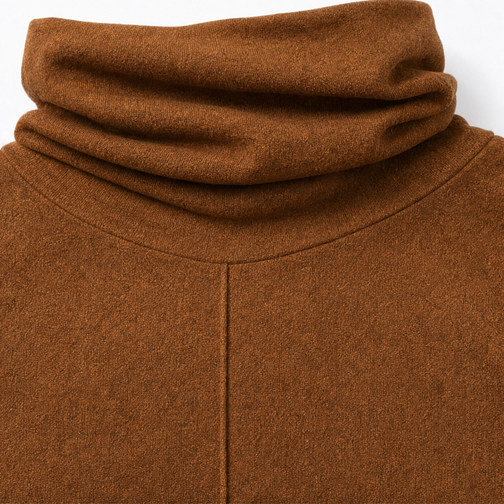 Cowlmara – Brushed Cowl-Neck Oversized Pullover