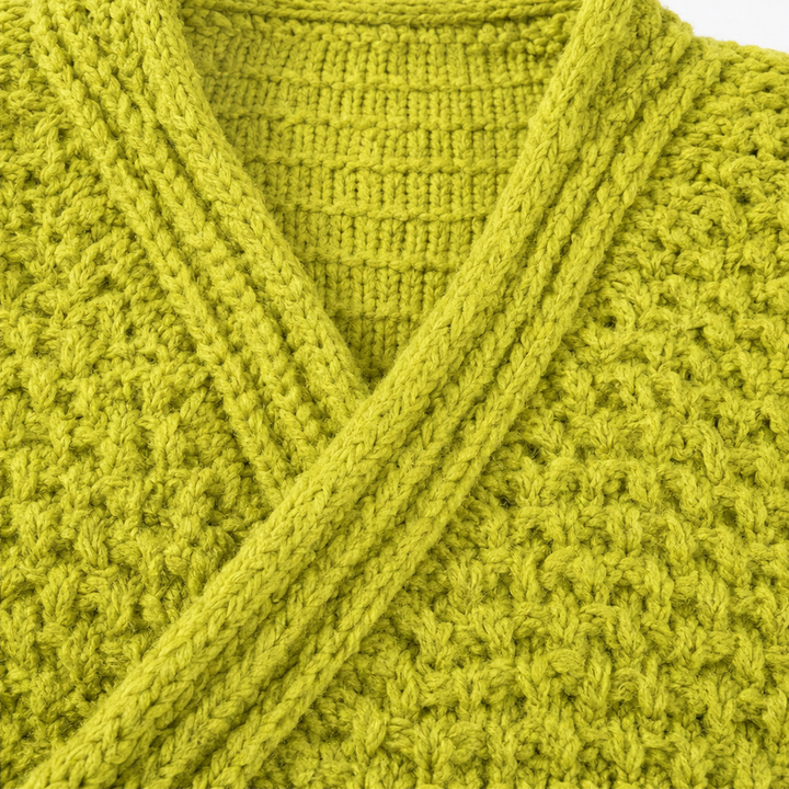 Crossovera – Chunky Knit Crossover V-Neck Sweater