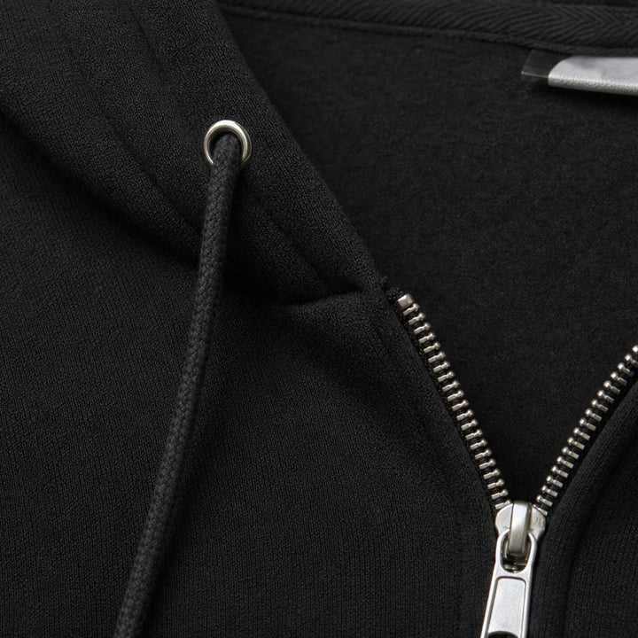 Cozyline – Knee-Length Zip-Up Hoodie