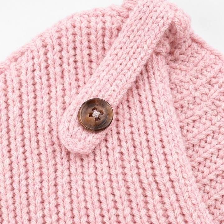 Strapline – Buttoned Strap Deep-V Sweater