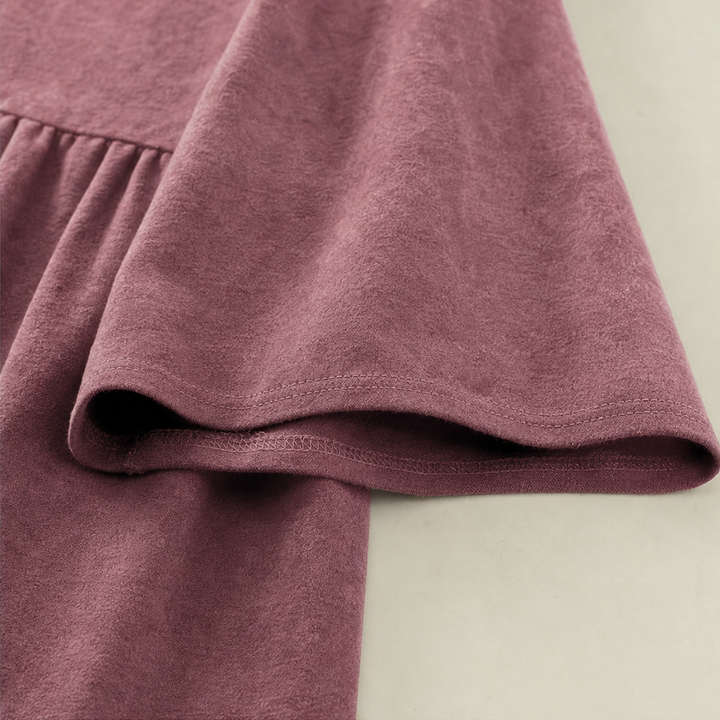 Velora – Long-Sleeve Tiered Dress