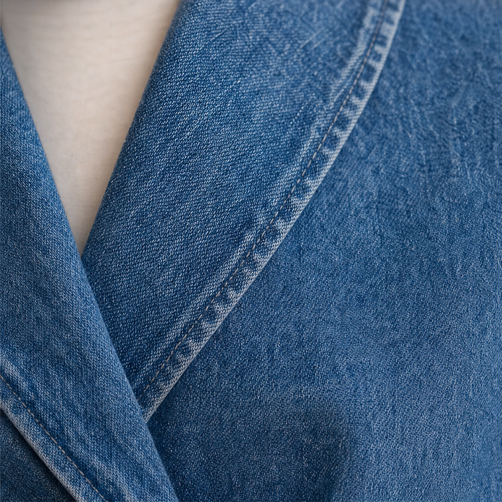 Everden – Toggle-Front Wrap Denim Jacket