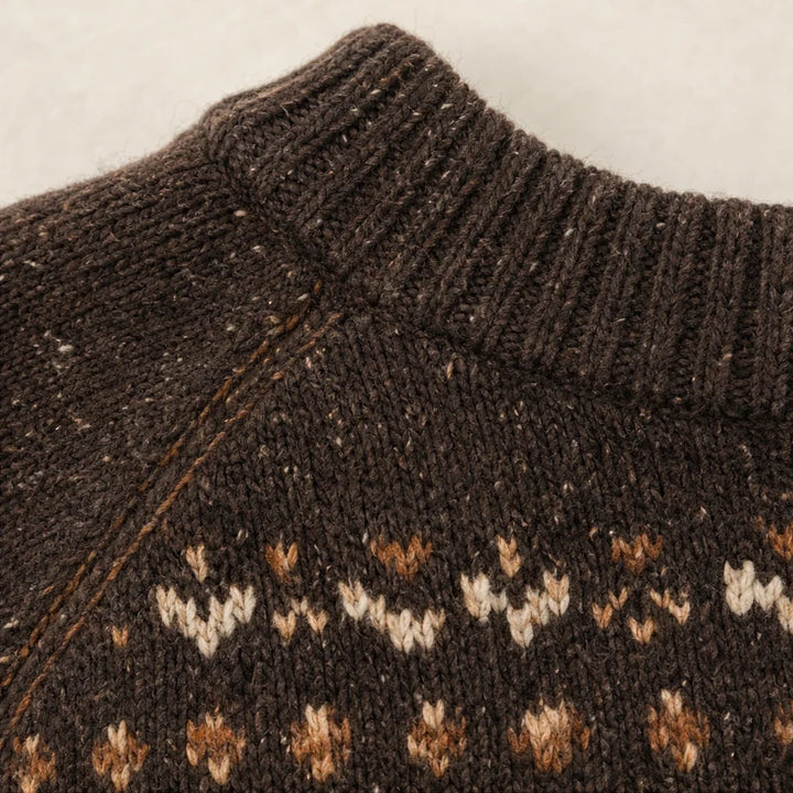 Purr & Purl – Patterned Knit Sweater