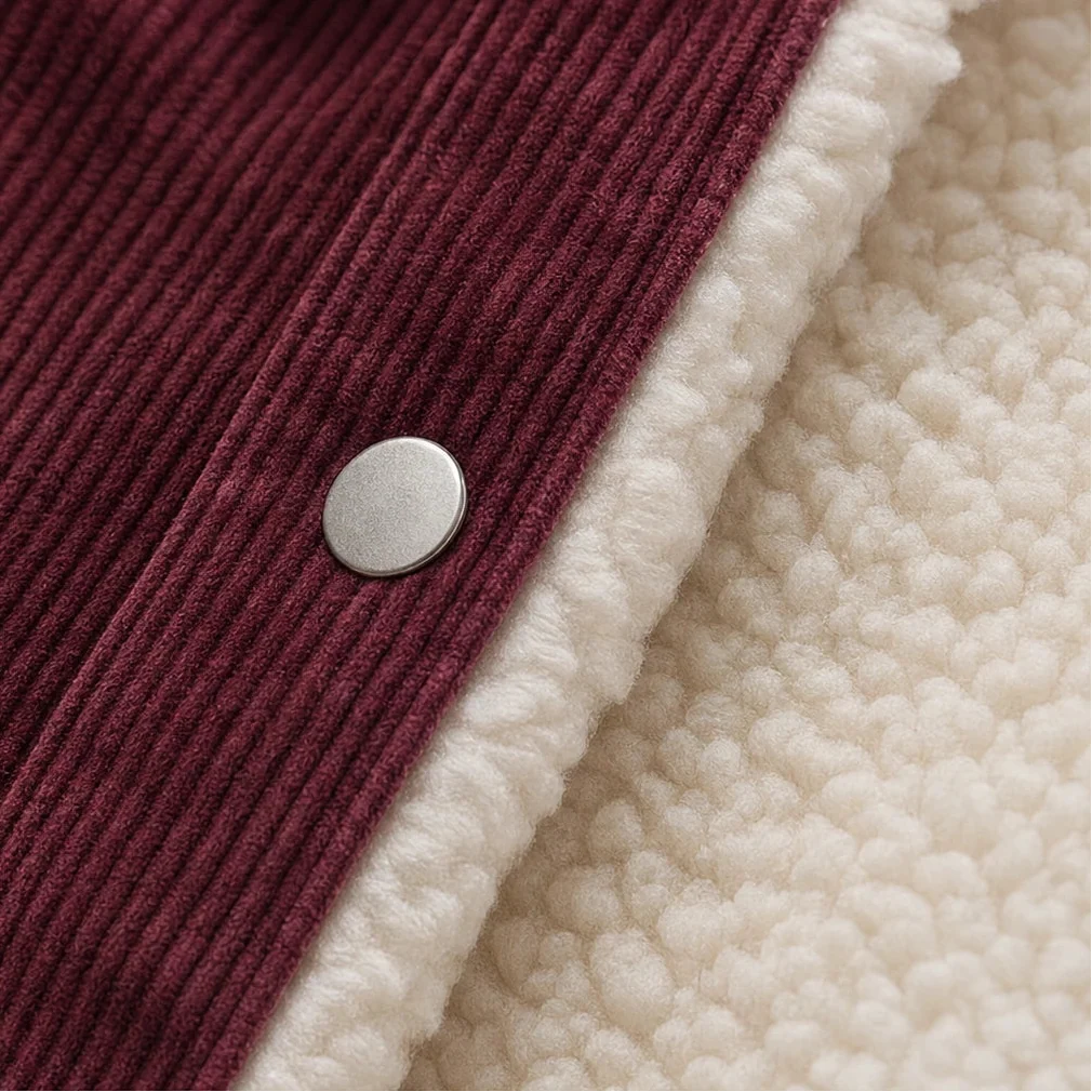 Cordelia – Sherpa-Like Lined Corduroy-Look Jacket