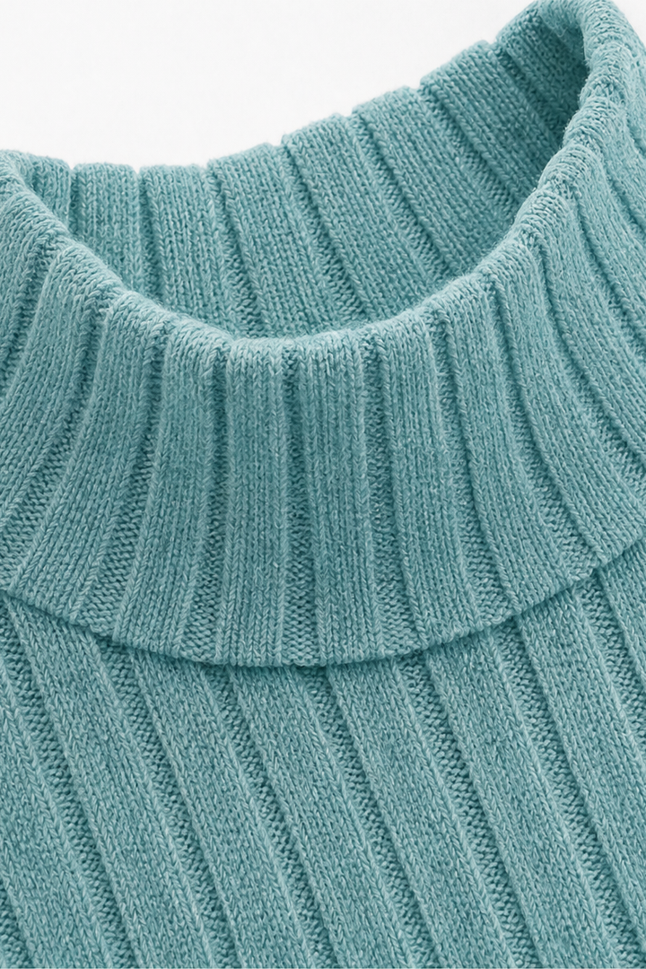 Veluna – Ribbed Knit Two-Piece Sweater Set