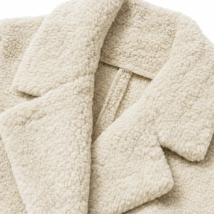 Veloura – Long Teddy Lapel Coat