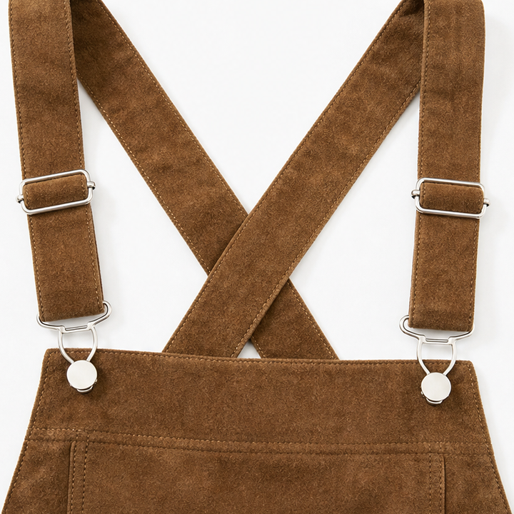 Sundance Rove – Fringe Trim Wide-Leg Suede-Feel Jumpsuit
