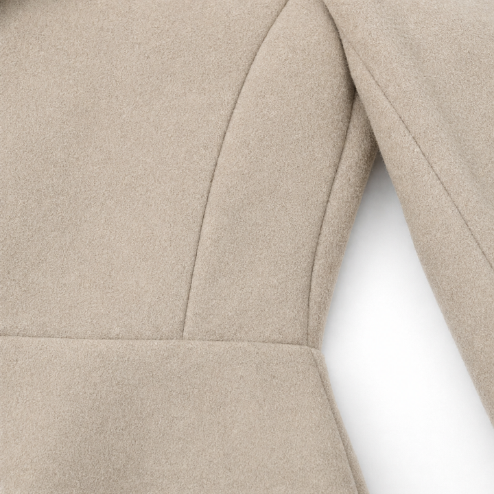 Elowen – Double-Breasted A-Line Tailored Overcoat