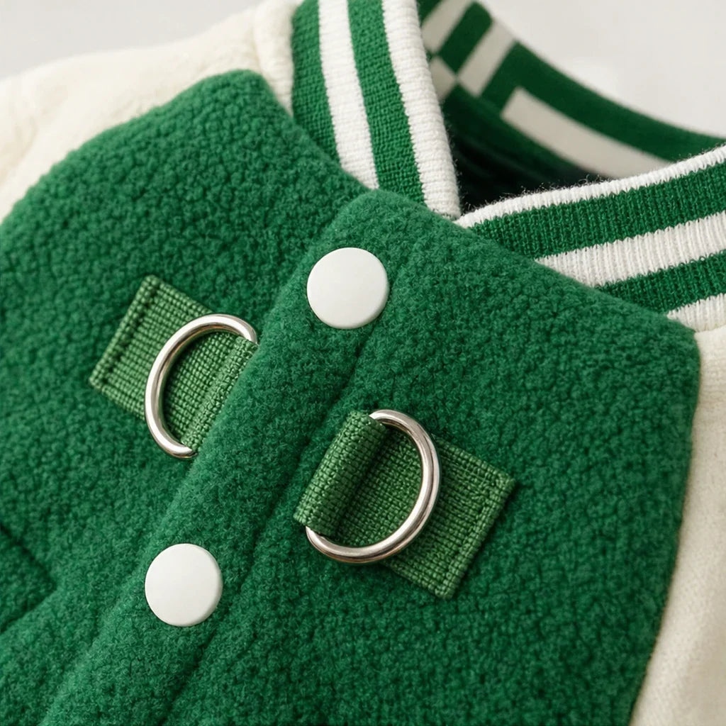 Pawswell – Varsity Snap-Front Dog Jacket