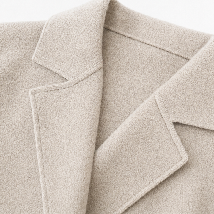 Draperie – Open-Front Longline Wool-Look Coat