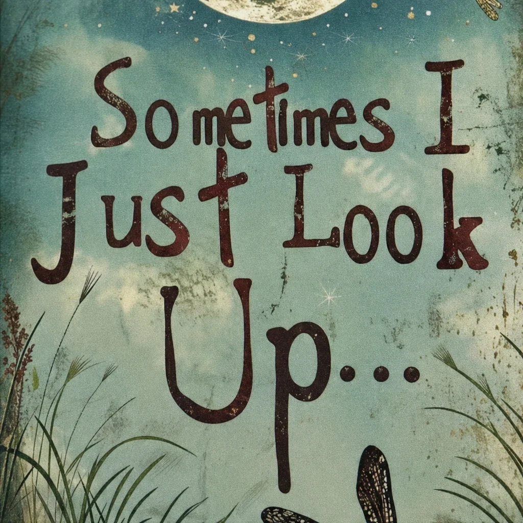 Moonhaven – Celestial Quote Metal Garden Sign