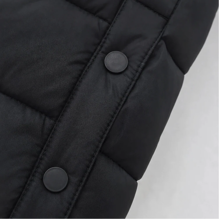 Coverelle – Long Hooded Puffer Vest