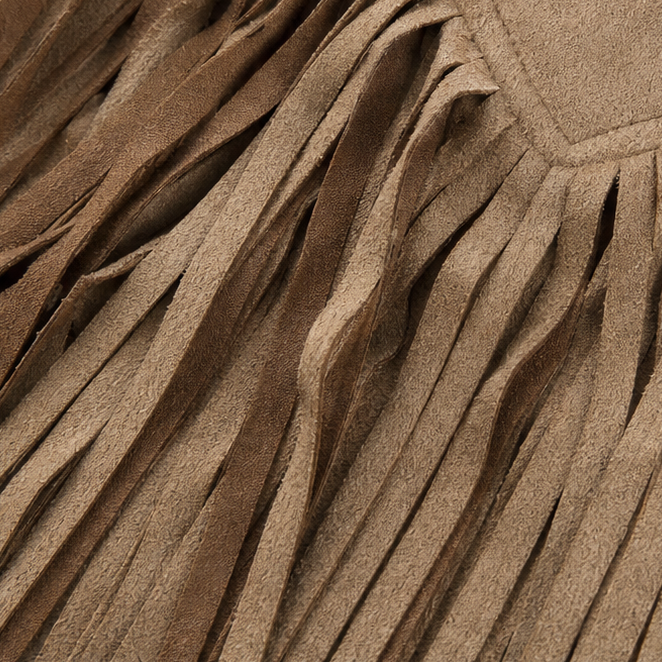 Vela Fringe – Cascading Fringe V-Neck Top