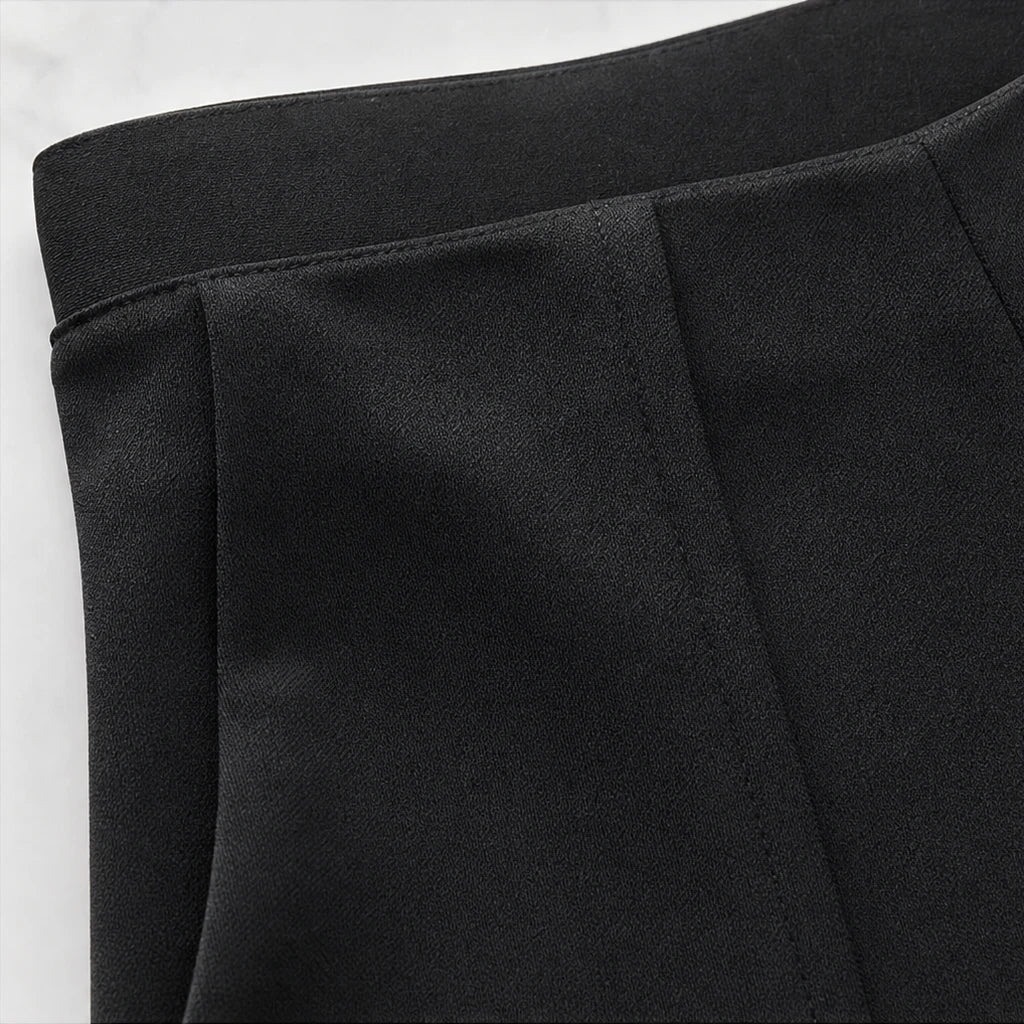Vela Trousers – High-Waisted Wide-Leg Suit Trousers