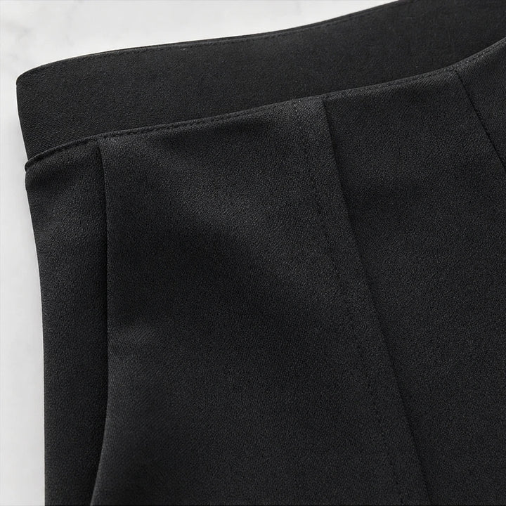 Vela Trousers – High-Waisted Wide-Leg Suit Trousers