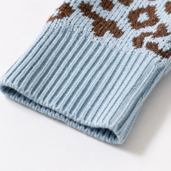 Leopard Lane – Oversized Leopard Knit Hooded Sweater