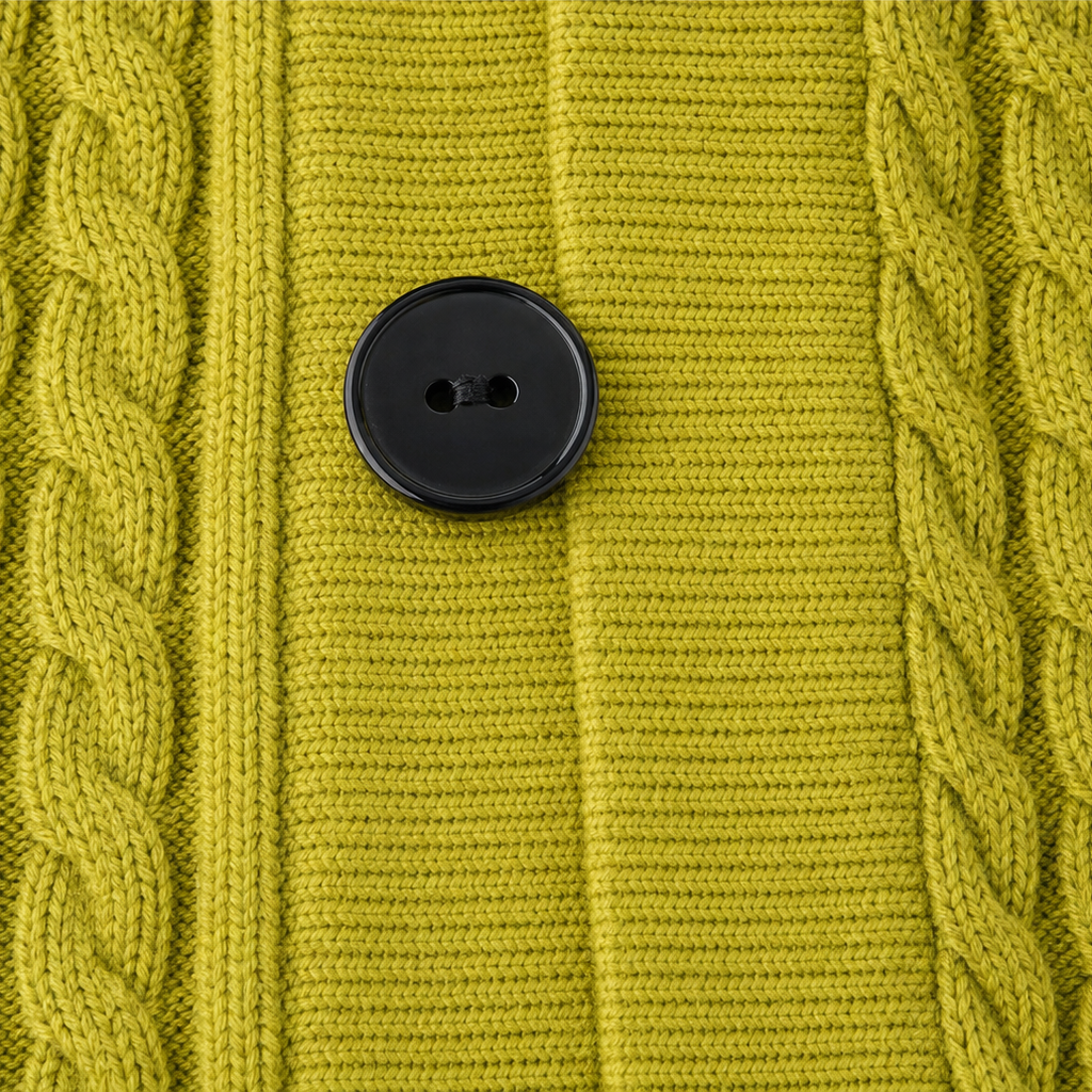 Cablemere – High Collar Cable-Knit Duster Cardigan
