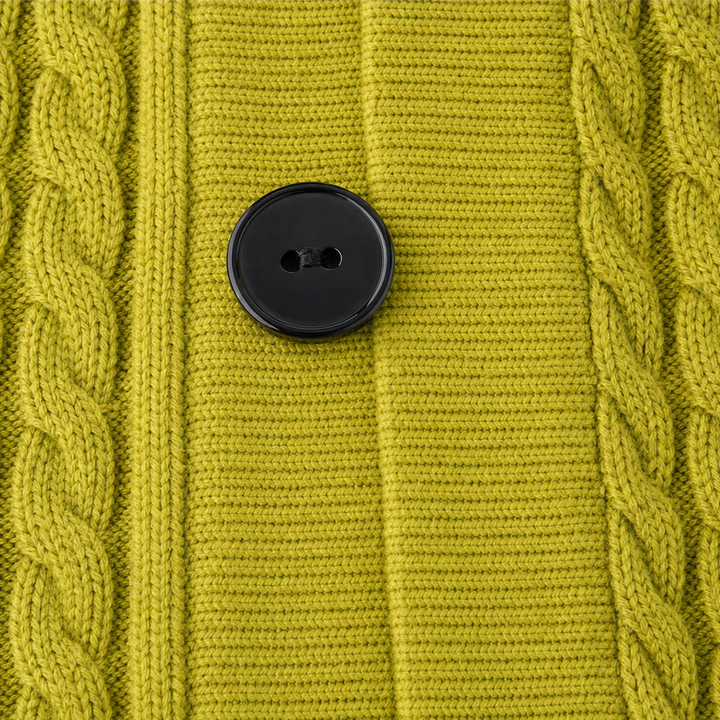 Cablemere – High Collar Cable-Knit Duster Cardigan