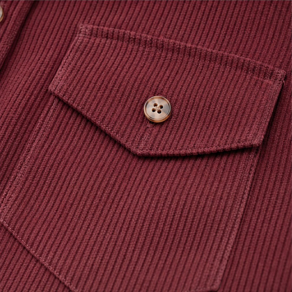 Wearlyn – Ribbed Button-Front Shirt Dress