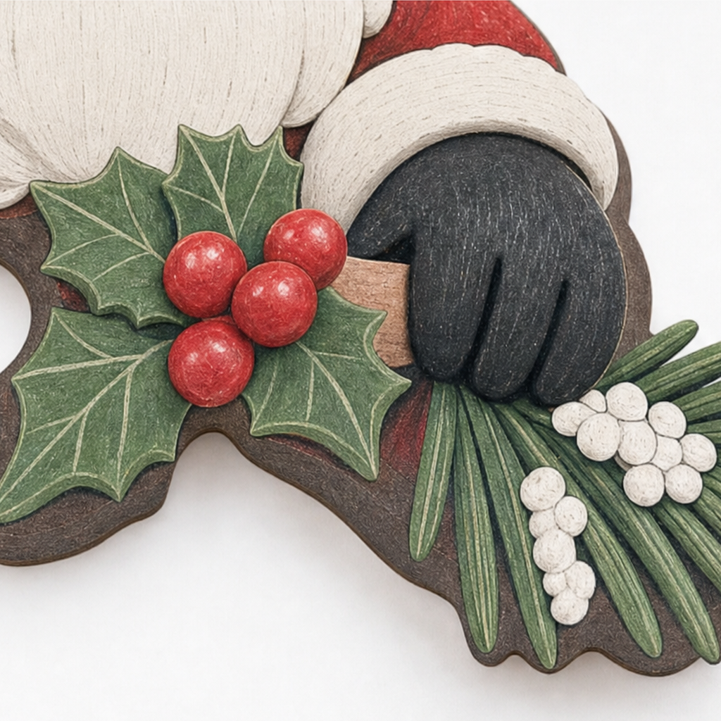 Peekaboo Noel – Christmas Doorway Corner Decoration