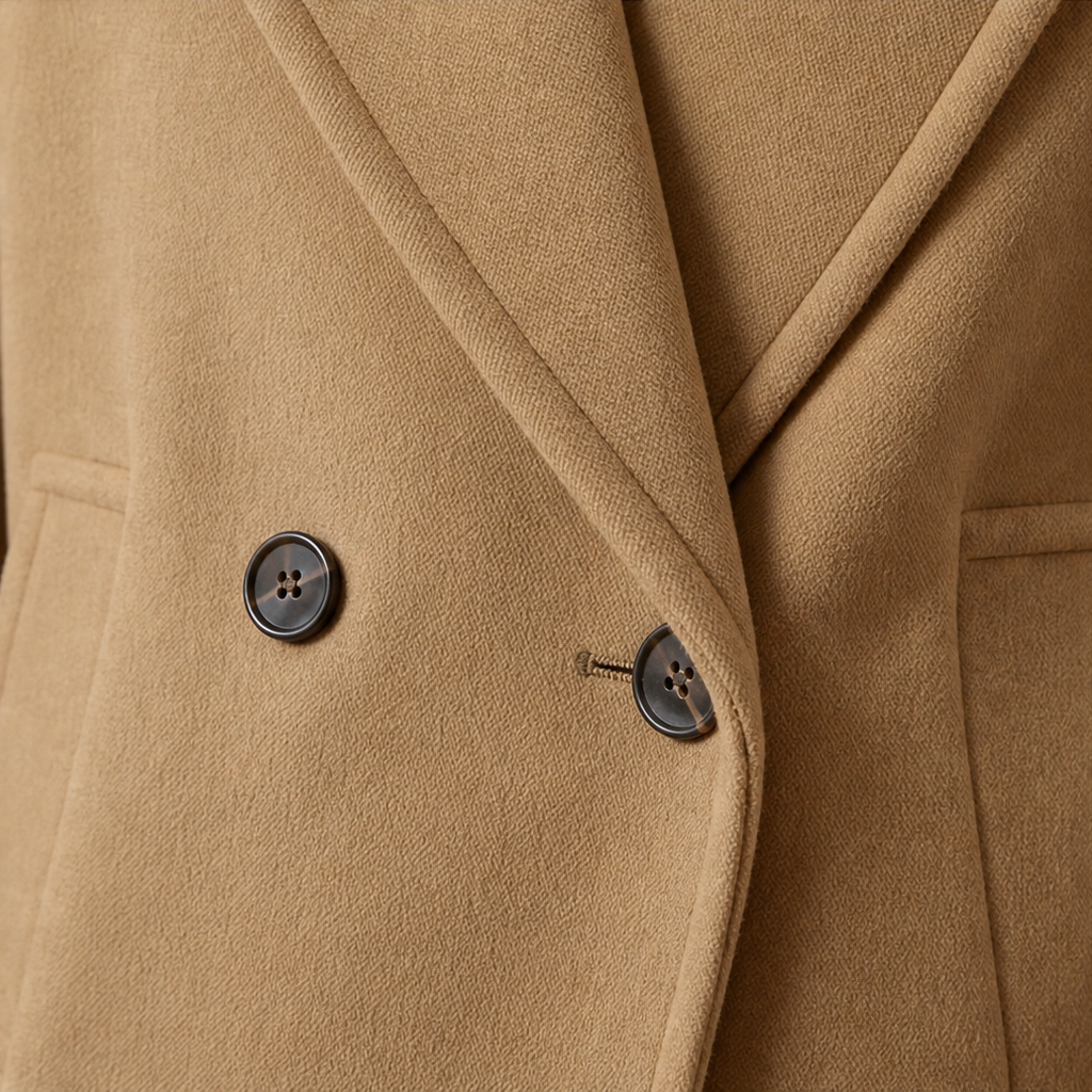 Velaire – Cropped Double-Breasted Batwing Coat
