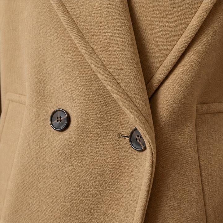 Velaire – Cropped Double-Breasted Batwing Coat