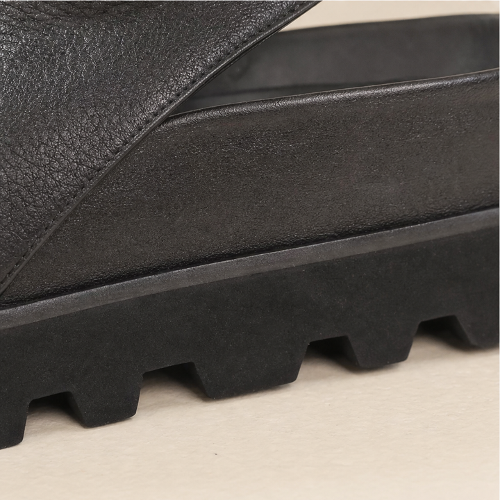 Wearbella – Lug Sole Slingback Loafer Flats