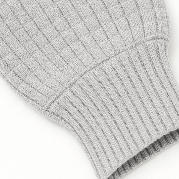 Wearla – Ribbed Waffle Knit Henley Top