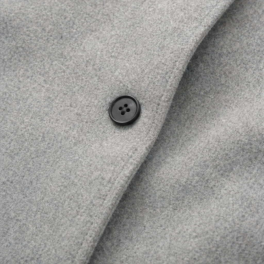 Standelle – Button-Front Stand Collar Fall Coat